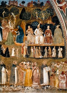 Andrea di Bonaiuto. Santa Maria Novella 1366-7 fresco 0011