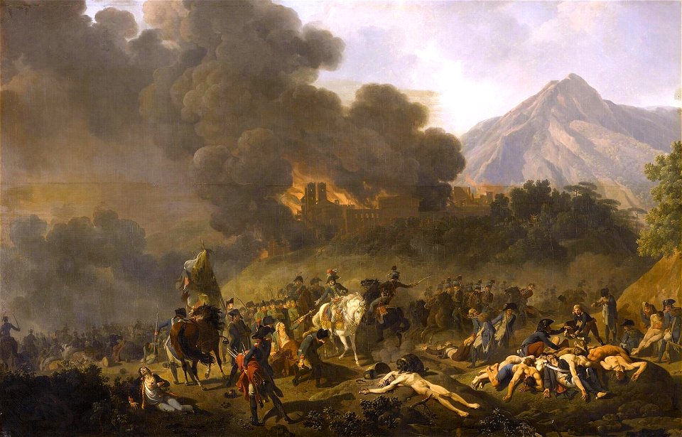 Bonaparte reçoit les prisonniers sur le champ de bataille, 1797