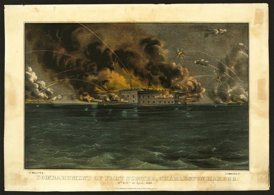 Bombardment of Fort Sumter, Charleston Harbor- 12th & 13th of April, 1861 LCCN90711987