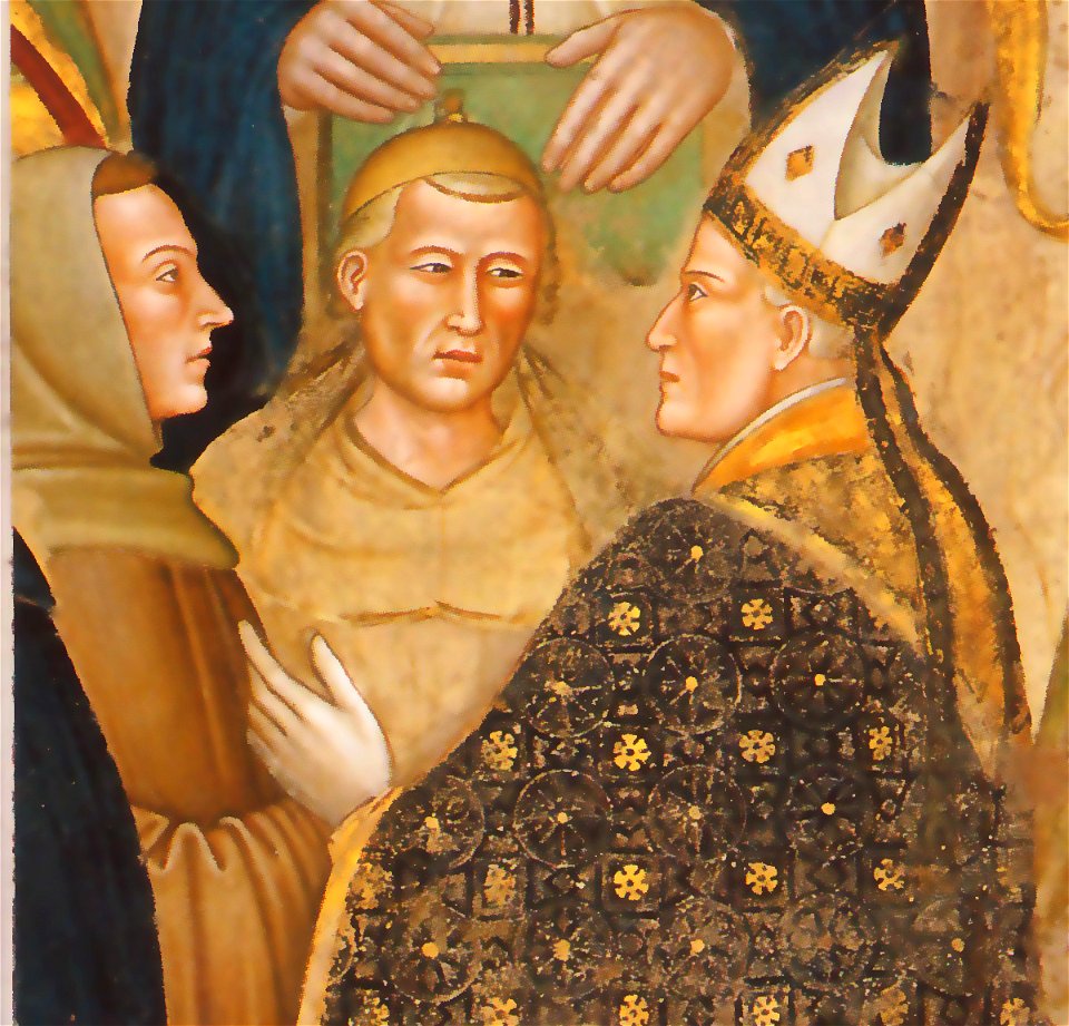 Simone Saltarelli admonestant Michel de Césène et Guillaume d'Occam