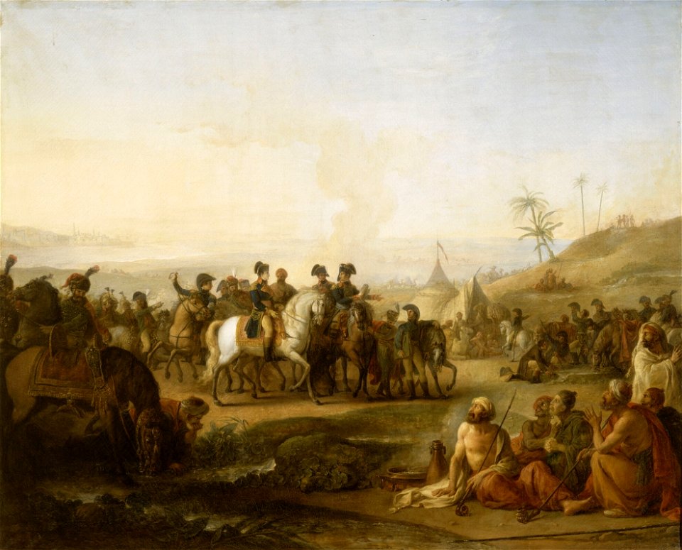 Bonaparte visitant les fontaines de Moïse en décembre 1798