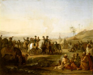 Bonaparte visitant les fontaines de Moïse en décembre 1798