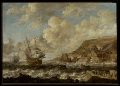 Bonaventura Peeters I - Ships in a port - M.Ob.1750 MNW - National Museum in Warsaw
