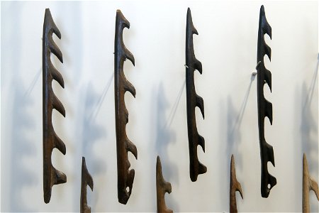Bone harpoons Maglemose culture Nationalmuseet