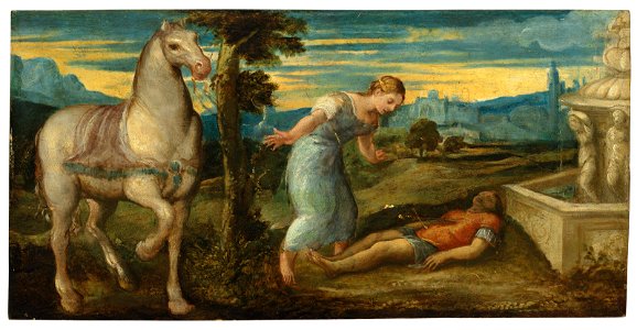 Bonifazio de pitati called bonifazio veronese angelica and medoro 065815)
