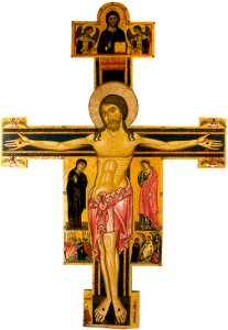 Bonaventura berlinghieri e maestro del crocifisso 434, crocifisso di tereglio, chiesa di santa maria assunta