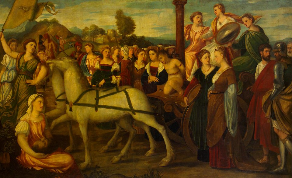 Bonifazio de’ Pitati, gen. Bonifazio Veronese - Triumph der Keuschheit - GG 1521 - Kunsthistorisches Museum