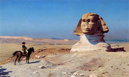 Bonaparte ante la Esfinge, por Jean-Léon Gérôme