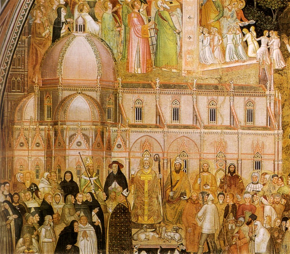 Andrea di bonaiuto, dettaglio dal cappoellone degli spagnoli
