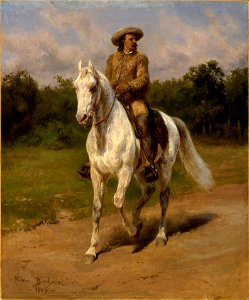 Rosa Bonheur - Portrait de Col. William F. Cody. Free illustration for personal and commercial use.