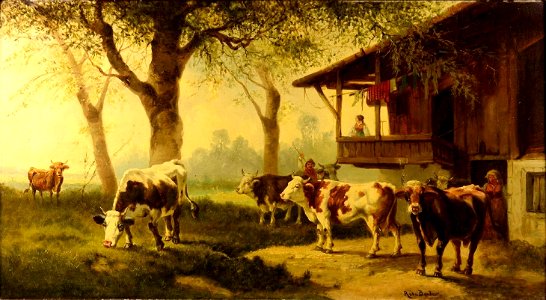 Rosa Bonheur - Bétail sur un pâturage