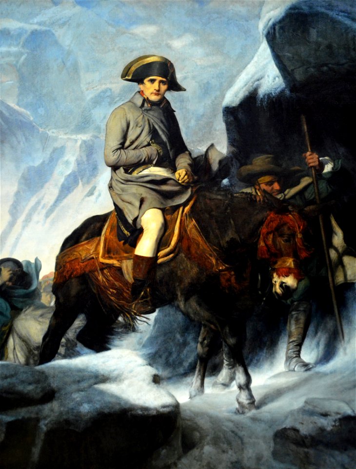 Bonaparte franchissant les Alpes, Delaroche, 1848-1850