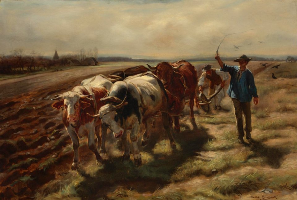 Rosa Bonheur - charrue à bœufs (1875)
