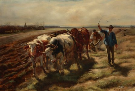 Rosa Bonheur - charrue à bœufs (1875)