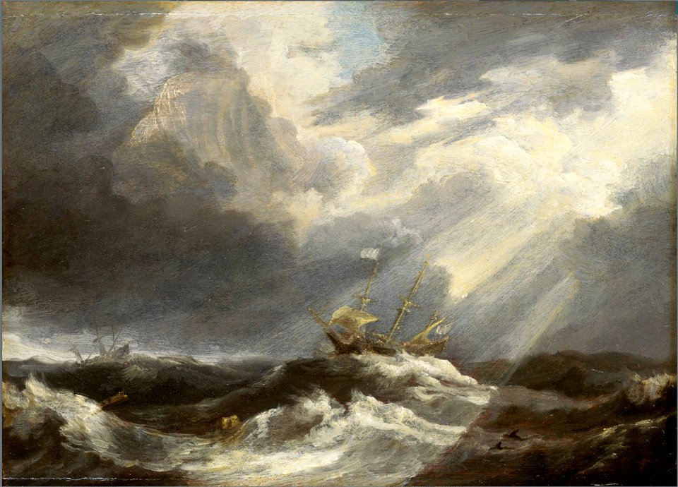 Bonaventura Peeters (I) - Sunlight on a Stormy Sea