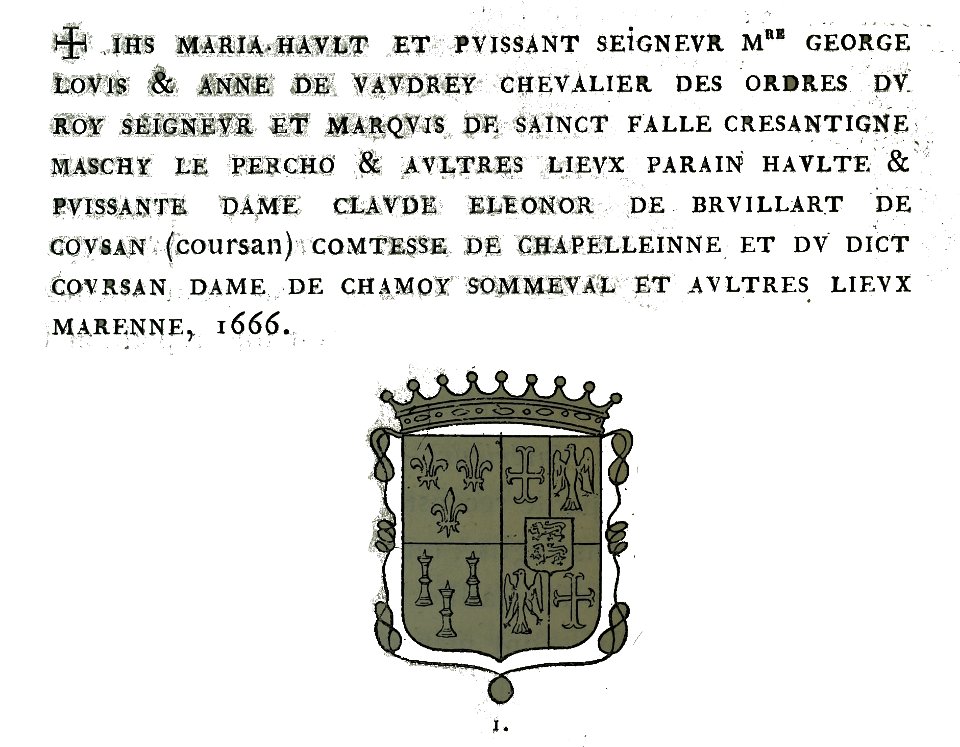 Chamoy clocher dédicace Claude de bruillard 00115