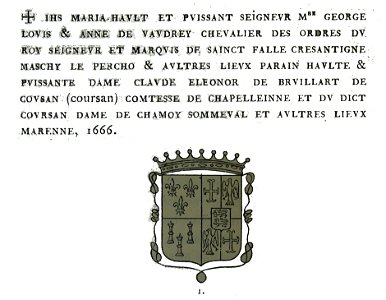 Chamoy clocher dédicace Claude de bruillard 00115