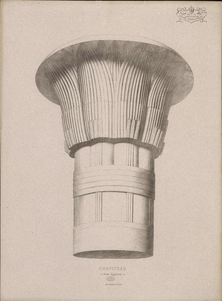 Chapiteau, Style Egyptien, objectnr A 59176