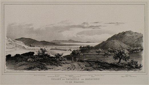 Champ de Bataille de Marathon vu de Brauron - Stackelberg Otto Magnus Von - 1834