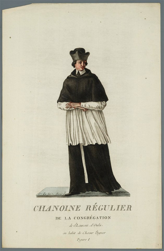 Chanoine régulier de la congrégation de St. Laurent d'Oulx, objectnr A 16372
