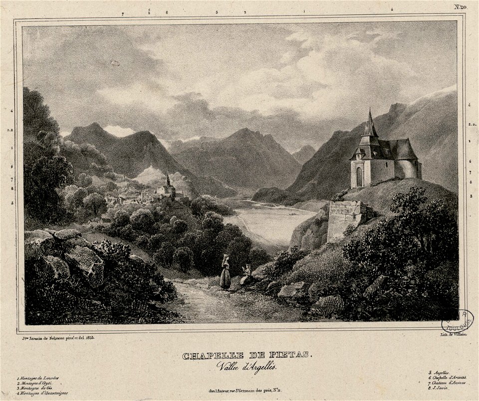 Chapelle de Pietas, vallée d' Argellès (i.e. Argelès) - Fonds Ancely - B315556101 A SARAZINDEBELMONT 018