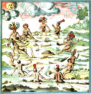 Champlain Indes Occidentales planche LIX - Récit des Indiens