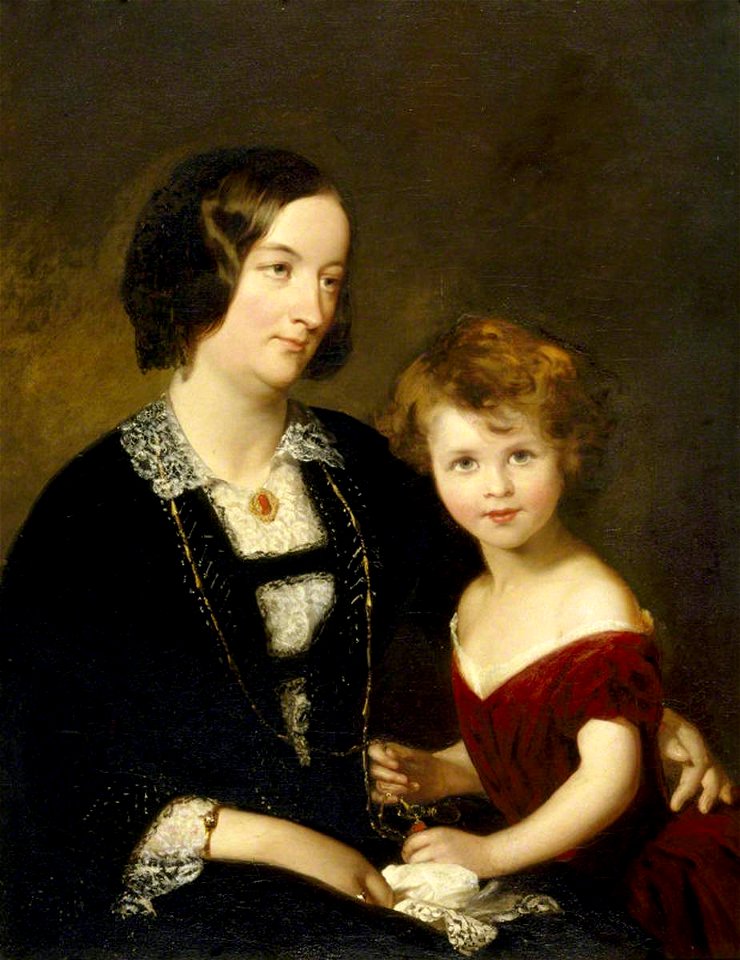 Charles Albert Ludovici (1820-1894) - Rhoda Susan Willis (1809–1873), Lady Elton, and Her Daughter Mary Agnes Elton (1844–1926), Later Lady Elton - 624146 - National Trust