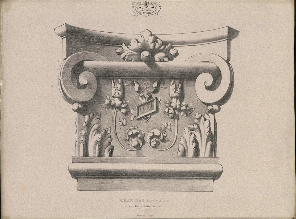 Chapiteau, (Château de Chambord), Style Renaissance, objectnr A 59257
