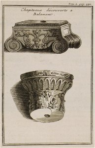 Chapitaux découverts à Balamont - Tournefort Joseph Pitton De - 1717