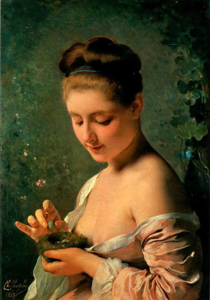 Chaplin-La ragazza col nido-1869