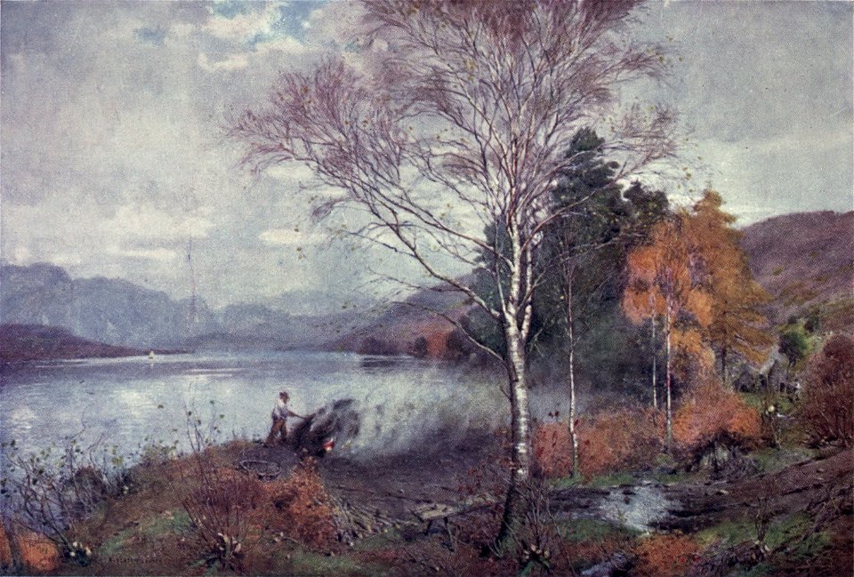 Charcoal-Burners, Coniston Lake - The English Lakes - A. Heaton Cooper
