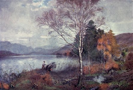 Charcoal-Burners, Coniston Lake - The English Lakes - A. Heaton Cooper