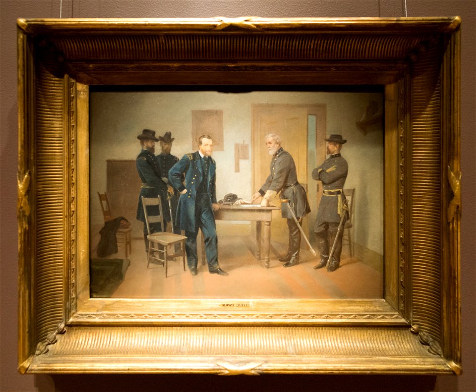 Alonzo Chappel - Lee Surrendering to Grant at Appomattox - Smithsonian American Art Museum