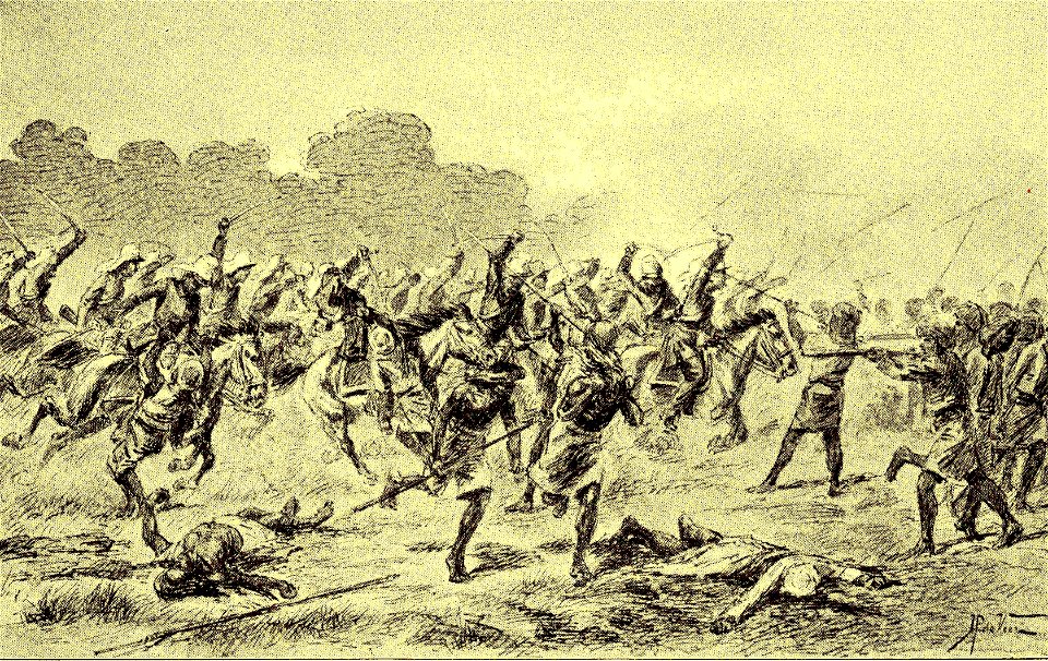 Charge der cavalerie bij Boni