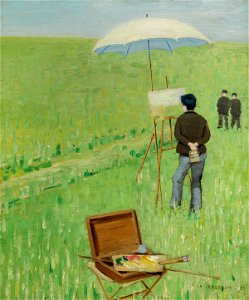 Charles Angrand Le peintre en plein air