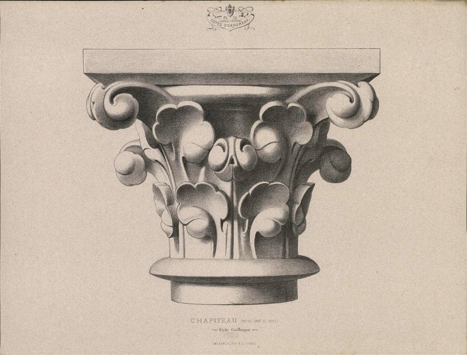 Chapiteau (Notre Dame de Paris), Style Gothique, objectnr A 59246