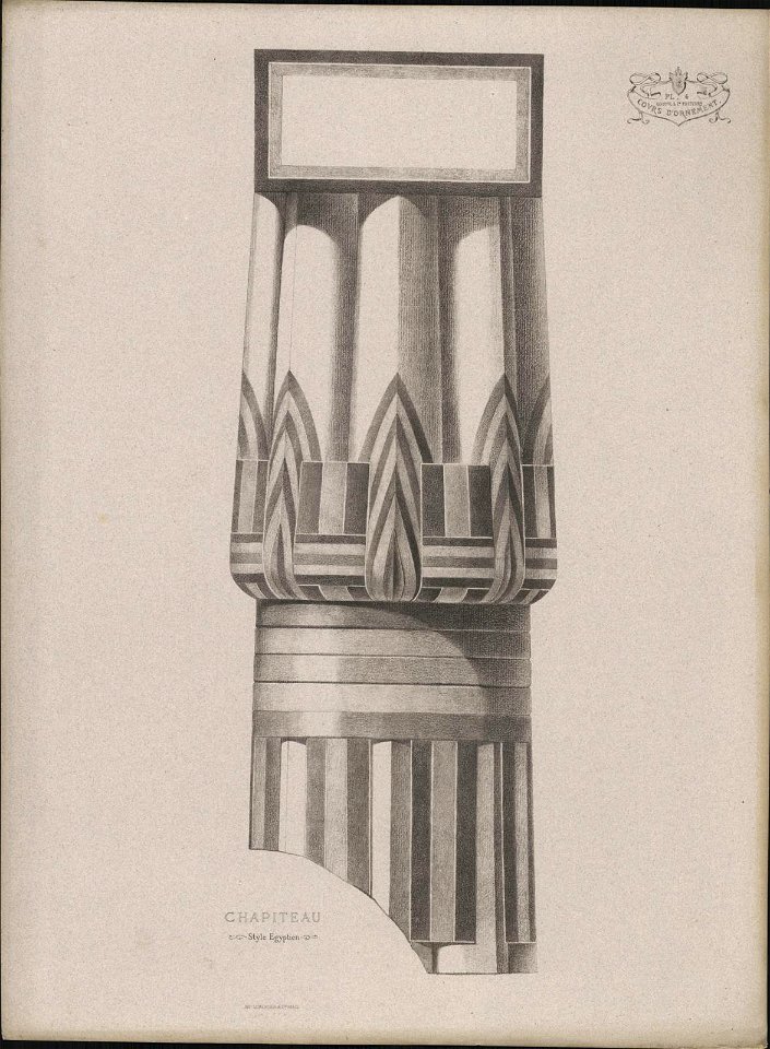 Chapiteau, Style Egyptien, objectnr A 59177