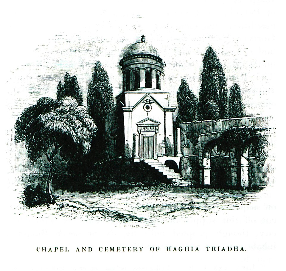 Chapel and cemetary of Haghia Triadha - Pashley Robert - 1837
