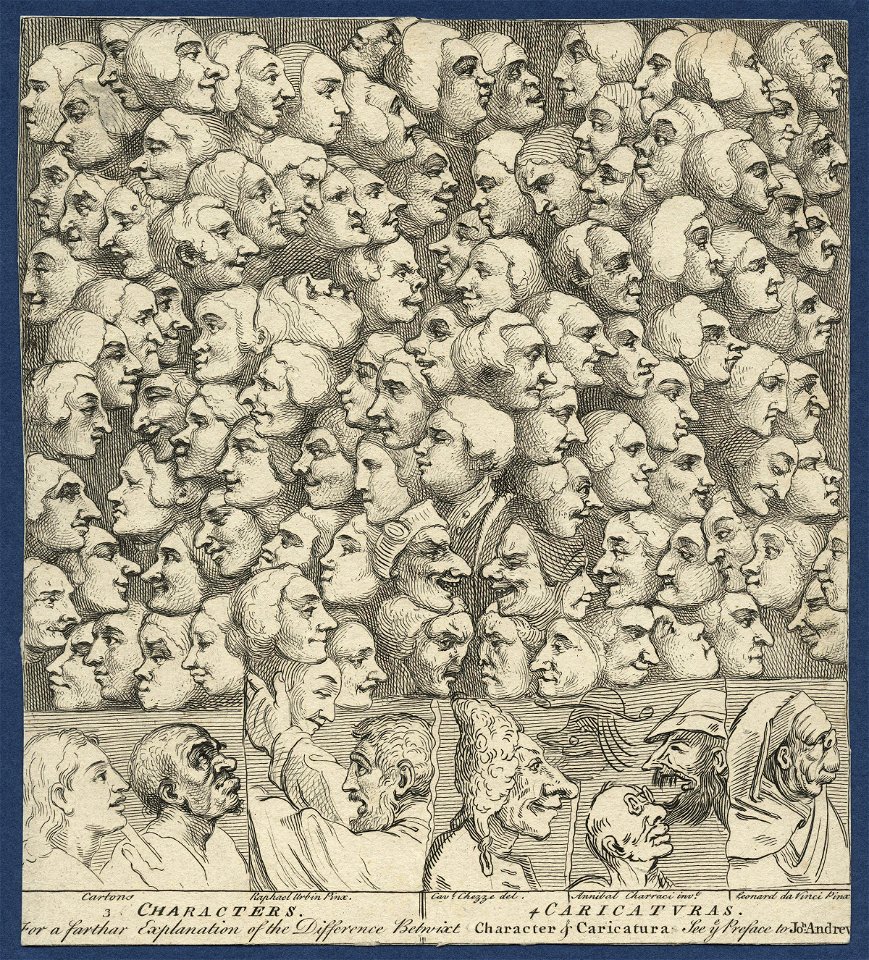 Characters and Caricaturas by William Hogarth