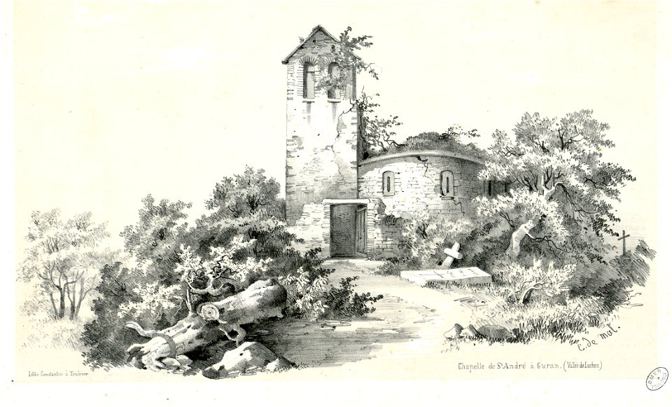 Chapelle de St André à Burgalays (Vallée de Luchon) - Fonds Ancely - B315556101 A MALBOS 1 005