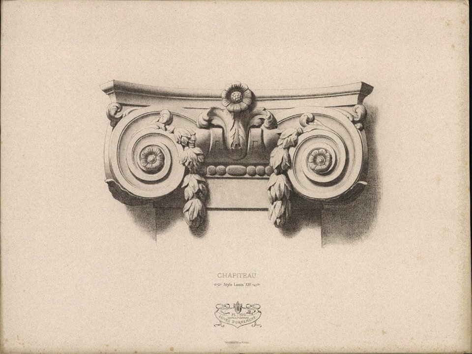 Chapiteau, Style Louis XIV, objectnr A 59275