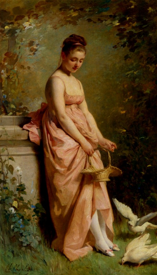 Chaplin-Feeding Doves