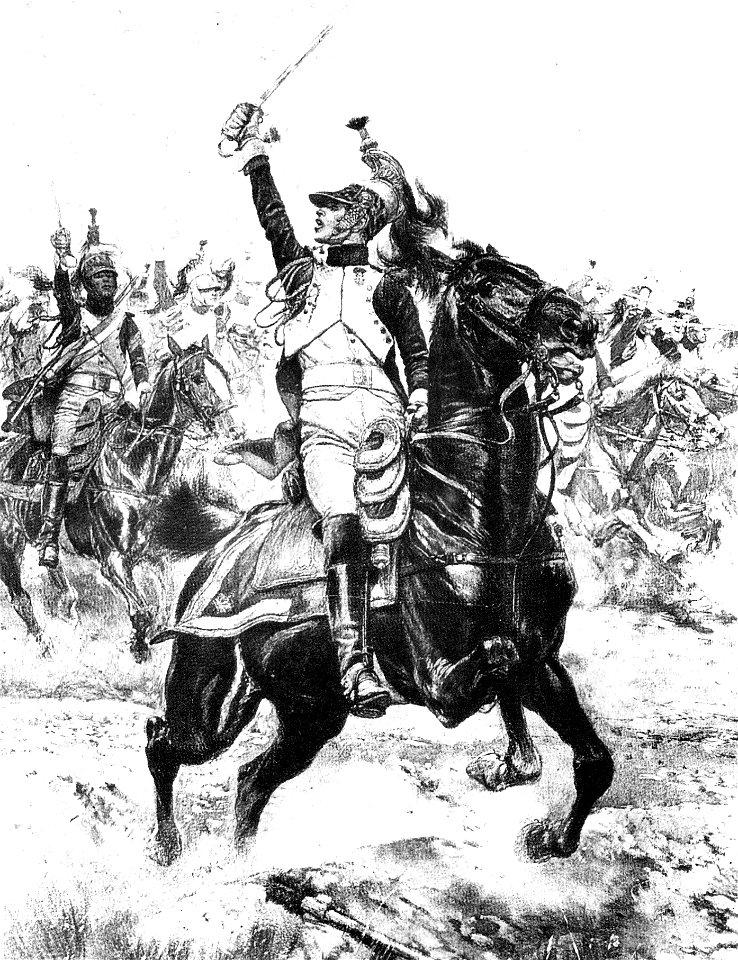 Charge des dragons de l'Impératrice à Saint-Dizier, 1814