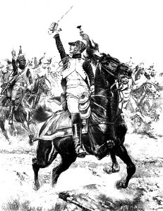 Charge des dragons de l'Impératrice à Saint-Dizier, 1814