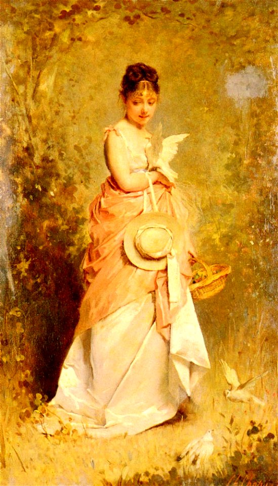 Chaplin-Le Jeune Fille Aux Colombes-1874