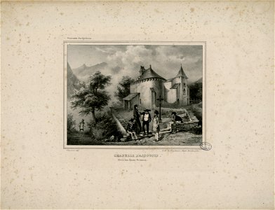 Chapelle d'Assouste - Près les Eaux-Bonnes (Souvenirs des Pyrénées) - Fonds Ancely - B315556101 A GAVARNI 1 007
