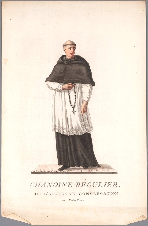 Chanoine régulier de l'ancienne congrégation de Val-Vert, objectnr A 16290
