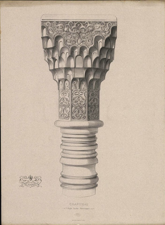 CHAPITEAU Style Arabe-Mauresque, objectnr A 59221