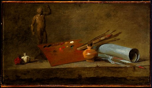 Chardin, Jean-Baptiste Siméon, Attributes of the Painter, ca. 1725-27