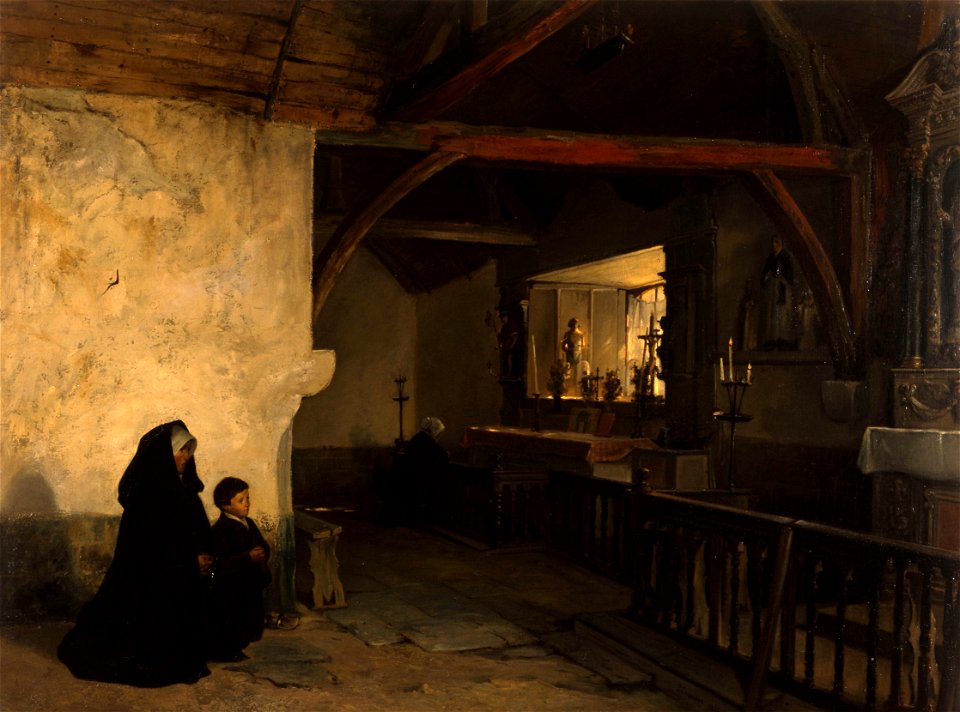 Chapelle à Plouha - Paul Chardin - musée d'art et d'histoire de Saint-Brieuc, DOC 92 1 1b